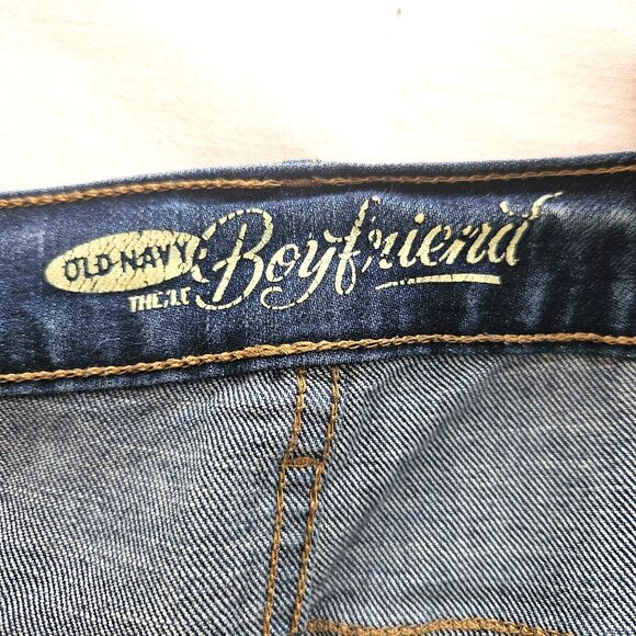 OLD NAVY Boyfriend Jeans Women 16R Distressed Denim Tapered Plus Size - Picture 13 of 13